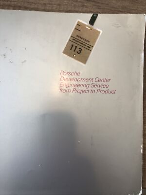 Porsche development Center engineering product book