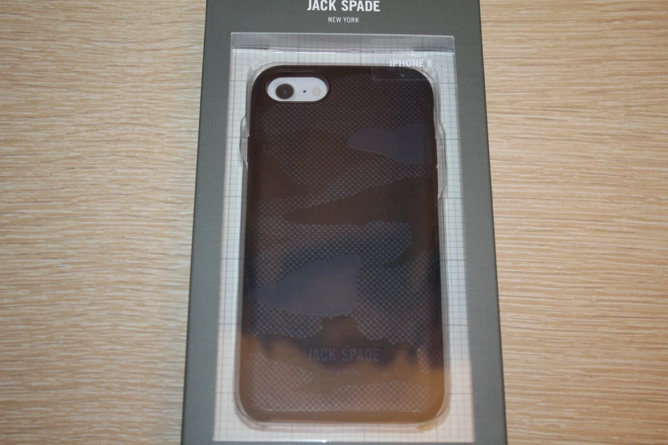 JACK SPADE Comold Inlay Case iPhone 8, iPhone 7 Blue Camo JSIPH-029 SCBLU - Image 4 of 4