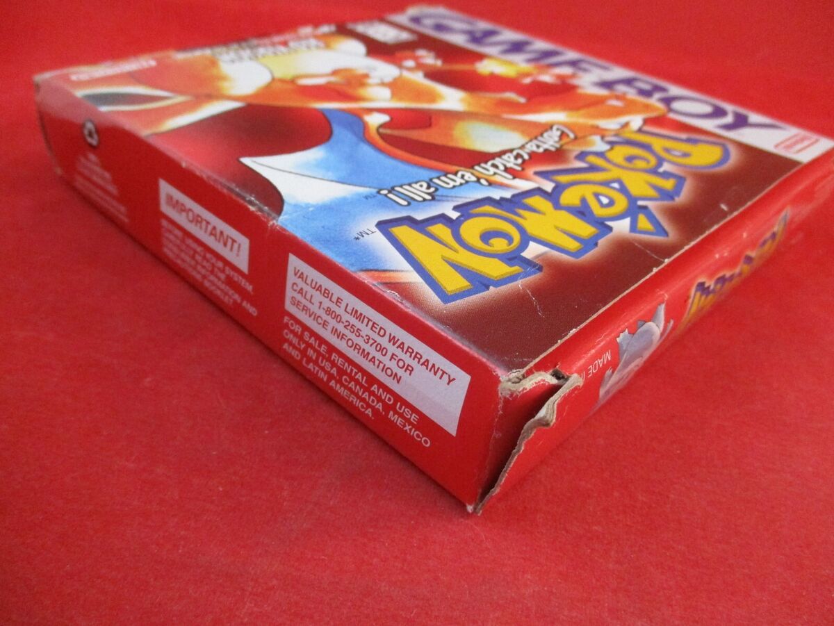 Pokemon Red Version (Nintendo Game Boy) COMPLETE w/ Box Pokemon Red Version (Nintendo Game Boy) COMPLETE w/ Box
