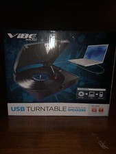 Vibe Sound USB Turntable With Built-In Speakers