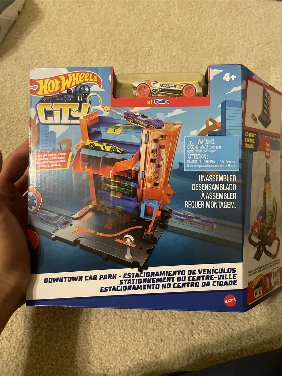 Hot Wheels City Downtown Car Park Playset