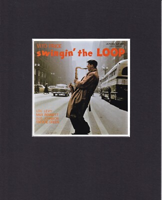 8X10'' Matted Print Cover Album Jazz Art Picture: Vito Price, Swingin the Loop