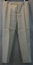 Jones New York Signature Lined Eggshell Linen Blend Pants w/ Cuffs SZ 10 EUC