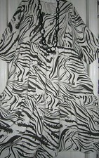 OBSESSION ~ LAYERED ~ MAXI DRESS ~ ZEBRA STYLE PRINT ~ONESIZE PLUS