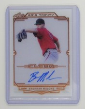  2019 Leaf Trinity Brennan Malone Clear Autographs #CABM1 Diamondbacks