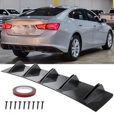 Carbon Fiber Rear Diffuser Bumper Fins Spoiler Lip Splitter For Chevrolet Malibu
