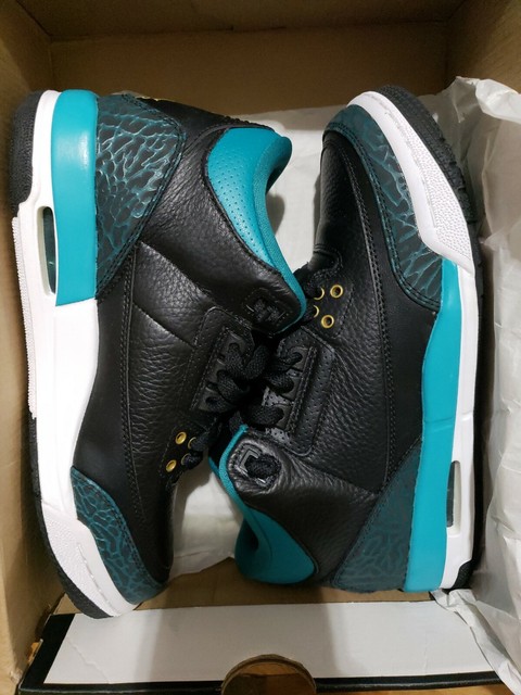 teal jordan 3