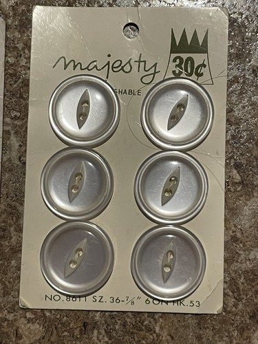 Vintage Button Cards W/Graphics Lady Washington,Boutique,Majestic,La petite 41 - Picture 6 of 9