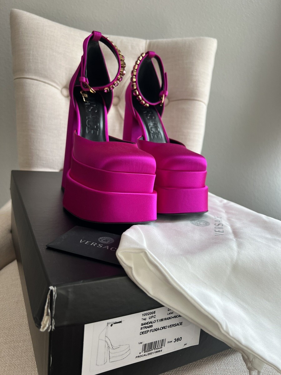 Versace Medusa Aevitas 125mm satin pumps