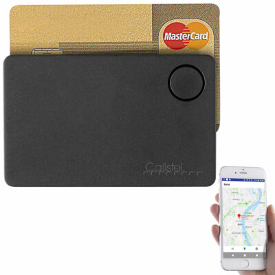 Callstel 4in1-Schlüsselfinder ''Slim'', Kreditkarten-Format, GPS-Ortung, App