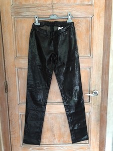 legging cuir maje