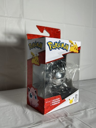 Pokemon 25th Anniversary Original Starters Silver Jigglypuff Figure Series 1 - Picture 2 of 2