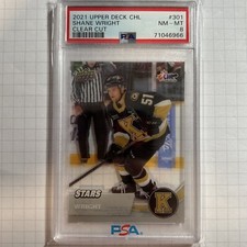 2021-22 Upper Deck CHL Clear Cut Shane Wright #301 PSA 8 pop 1 