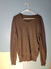 Mens Gray Pullover Sweater Size Medium