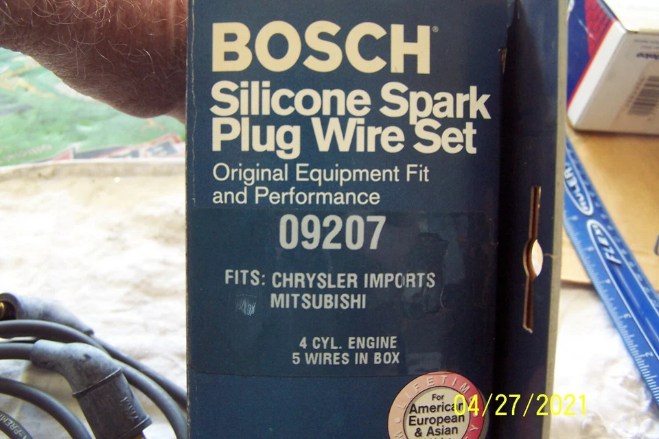 CABLES ENCHUFE SILICONA BOSCH 09207 DODGE EAGLE MITSUBISHI PLYMOUTH 1984-1994 Foto 2 de 3