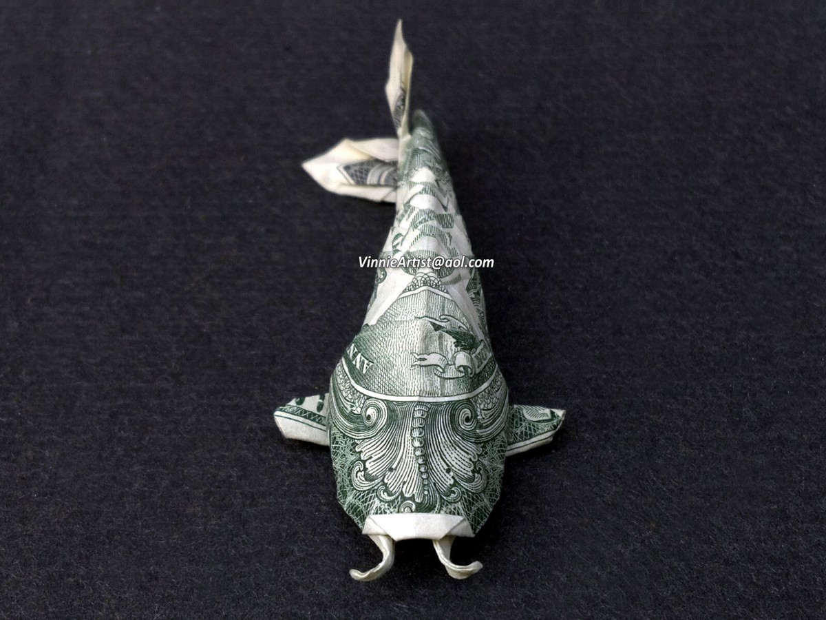Origami Dollar Koi Fish Tutorial