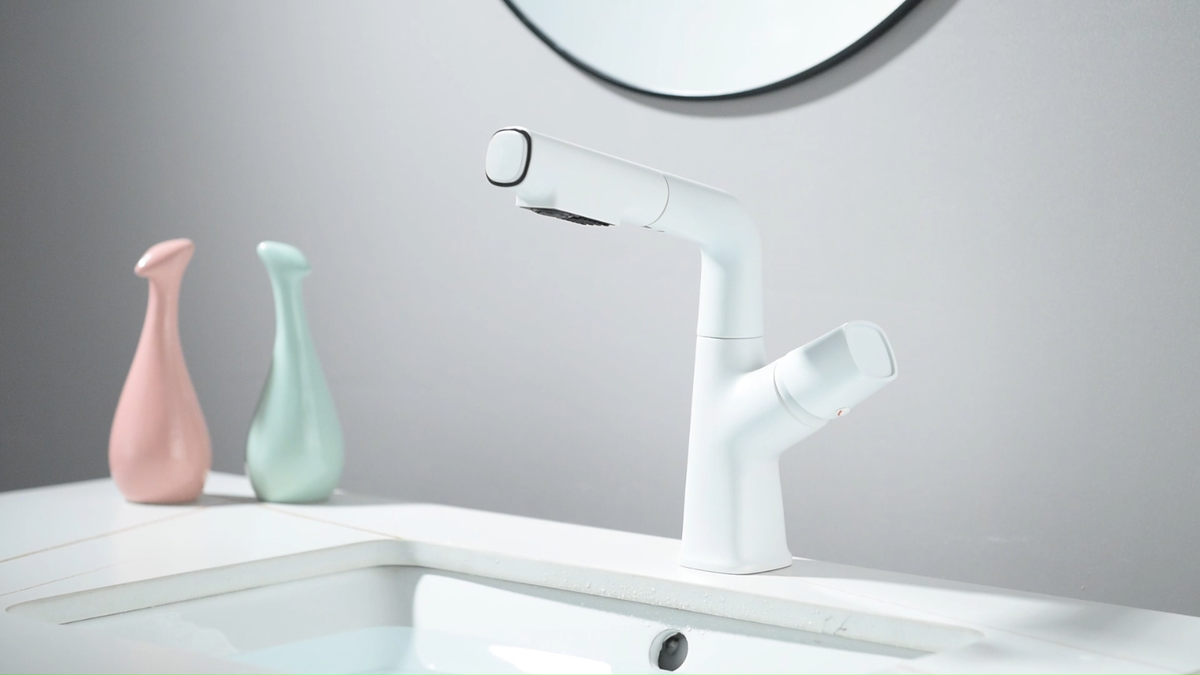 Hansgrohe Waschtischarmatur Sch&uuml;tte Waschtischarmatur &raquo;COOL&laquo;, Mit Herausziehbarer Brause Wasserhahn Bad Ausziehbar Mischbatterie Waschbecken Waschbecken Armaturen In Chrom Fuer Durchlauferhitzer Geeignet Waschtischarmatur Mit Herausziehbarer Brause