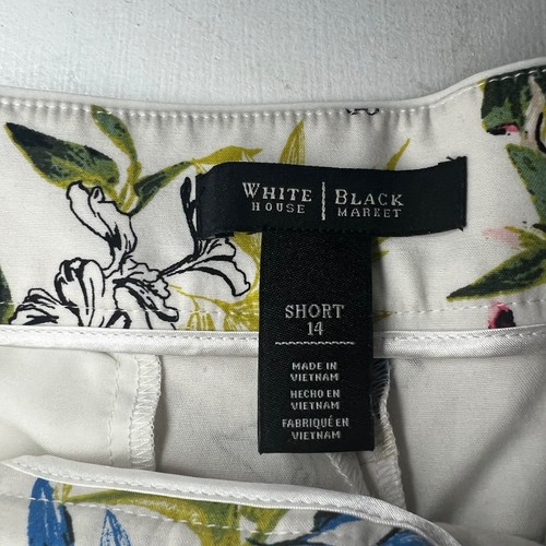 White House Black Market Botanical Floral Shorts Spring Summer 14 SHORT WHBM - Picture 3 of 3