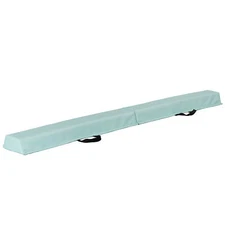 6FT Balance Beam Folding Floor Gymnastics Equipment for Kids Non Slip Base Green