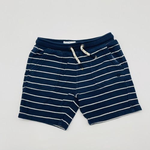 Fat Face Young Crew Youth Boys Size 5/6 Striped Drawstring Sweat Shorts