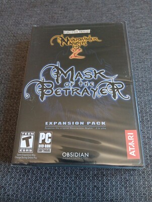 NEVERWINTER NIGHTS 2 Expansion Pack MASK OF THE BETRAYER-PC VideoGame SEALED NEW