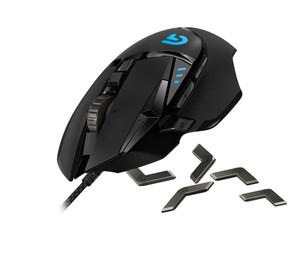 logitech g502 proteus spectrum rgb tunable gaming mouse, 12,000 dpi on-the-fly dpi shifting