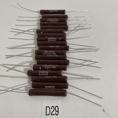(18) Ohmite 20J40KE Wirewound Power Resistor, Fast Shipping!~Warranty~