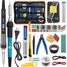 Soldering Iron Kit Electric 60W Digital Welding Iron Gun Tools Temp Adjustable