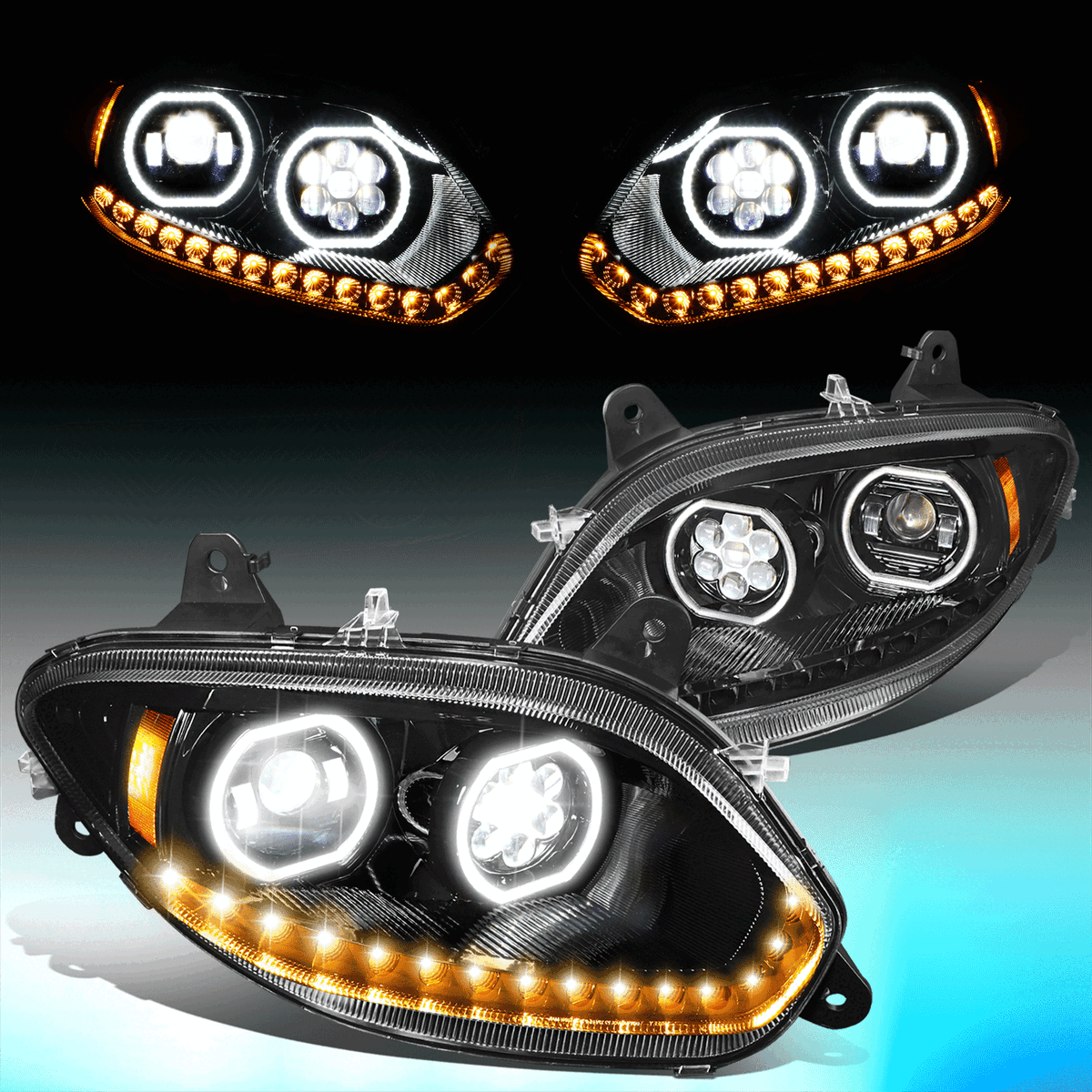 For 2017-2021 International LT LT625 Sequential LED Projector 