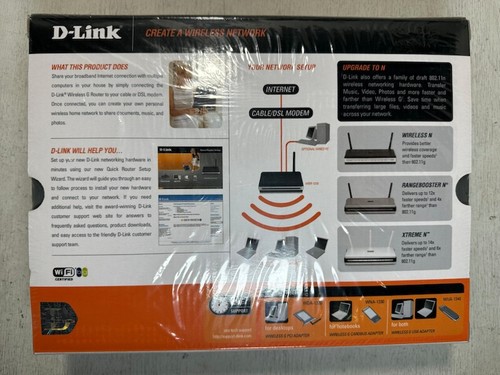 D-Link WBR-1310 Wireless G Router 802.11g Four 10/100 Network Ports - Picture 4 of 5
