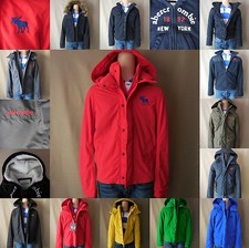 ABERCROMBIE KIDS BOY jacket SIZE S M L XL NWT blue Green RED gray HOODIE zip NEW