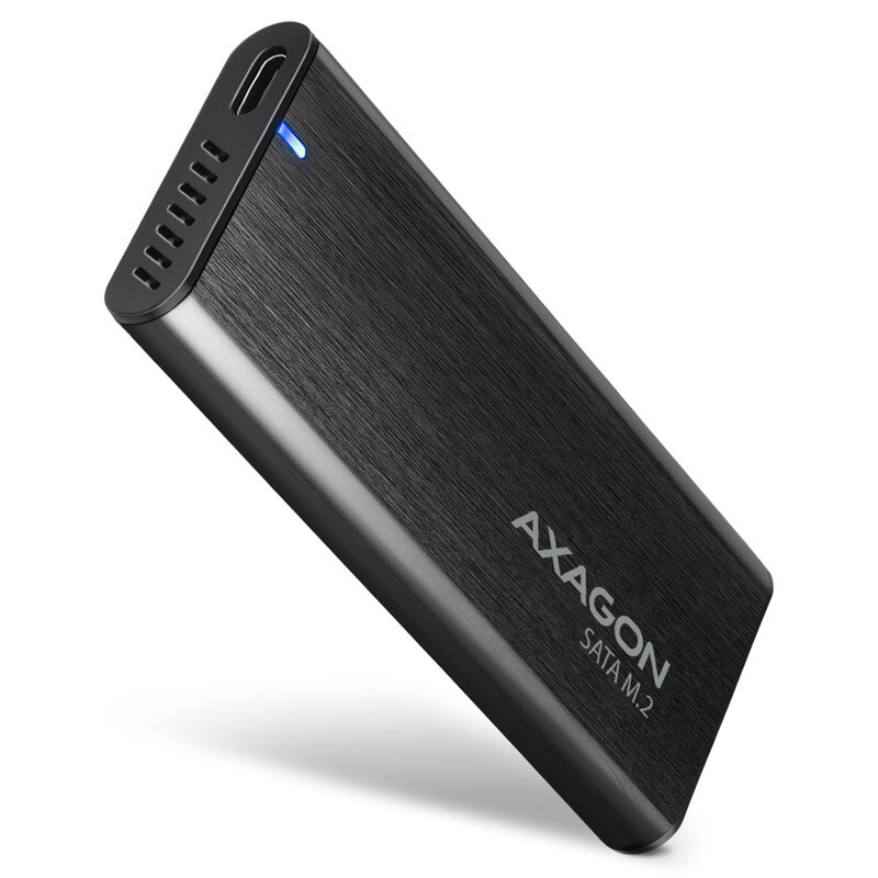 AXAGON EEM2-SBC externes Gehäuse für M.2 SSDs USB-C 3.2 Gen 2 nero EEM2-SBC