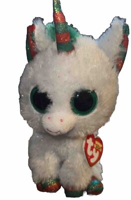 Ty Beanie Boos SNOWFALL the Christmas Unicorn (6 Inch) With TAGS