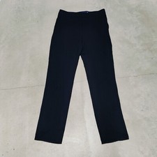 Stella McCartney Black Dress Pants Womens Italy 36 Ankle Workwear Unhemmed