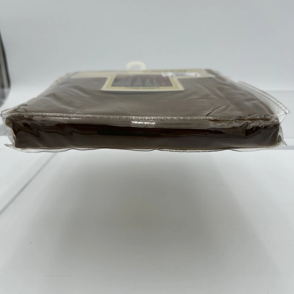 "Mantel redondo de gamuza sintética chocolate Bess Home 70""" Foto 4 de 4