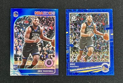 2020 LOT OF 2 ERIC PASCHALL BLUE VELOCITY PRIZM & BLUE PRIZM WARRIORS