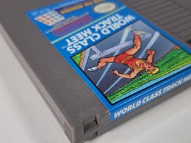 Vintage Nintendo NES World Class Track Meet Game Cartridge Tested Working