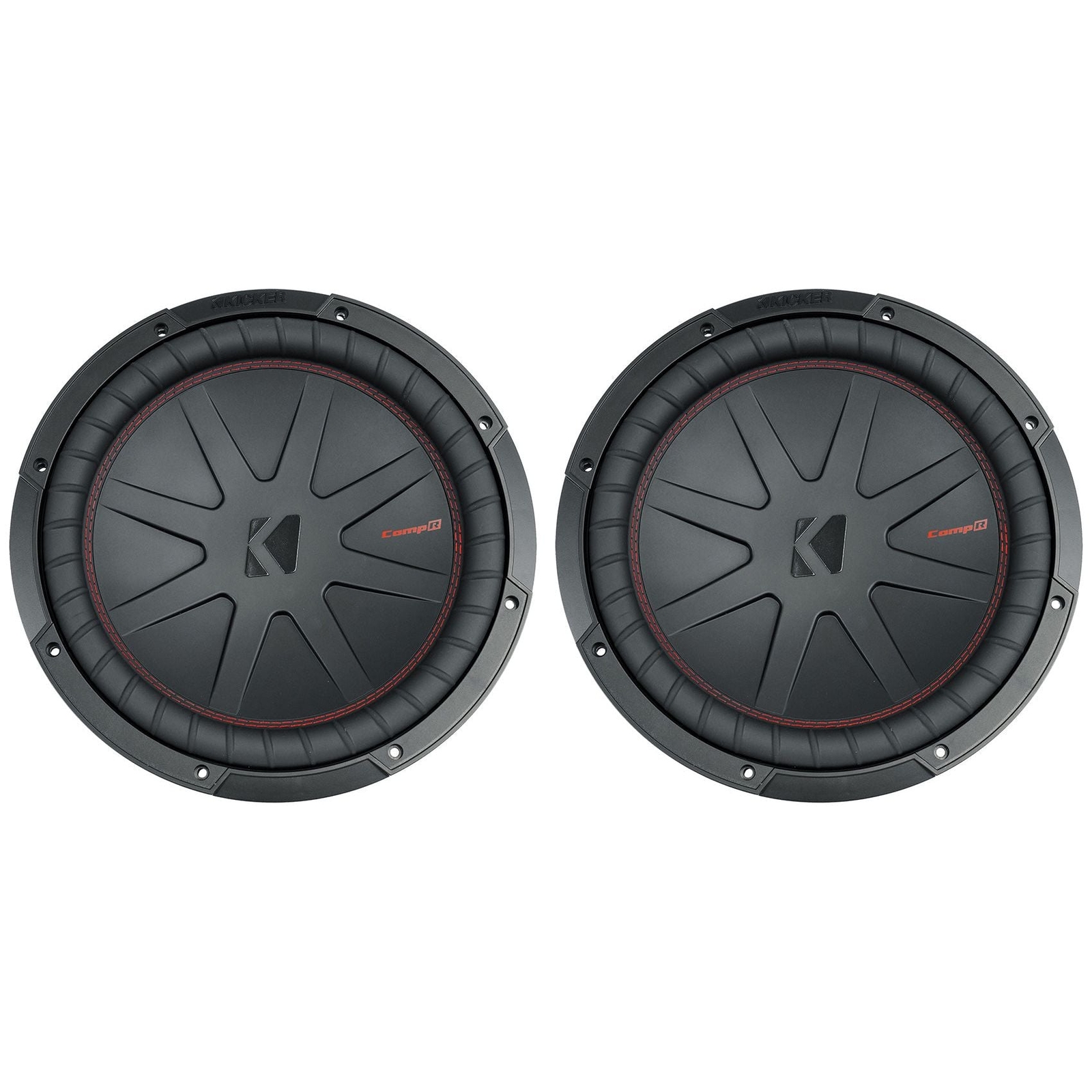 2 Kicker 48CWR124 COMPR12 2000 Watt 12 Car Audio Subwoofers Subs CWR12-4 49490₽