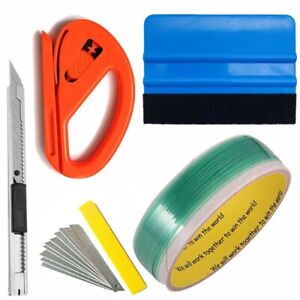 Knifeless Tape Finish Line Cutter Graphic Vinyl Trim Cutting Wrapping Squeegee
