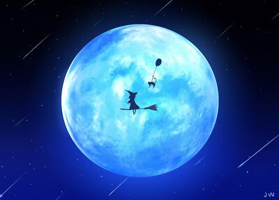 Anime HuashiJW Witch Moon  Gaming Mat Desk 48458