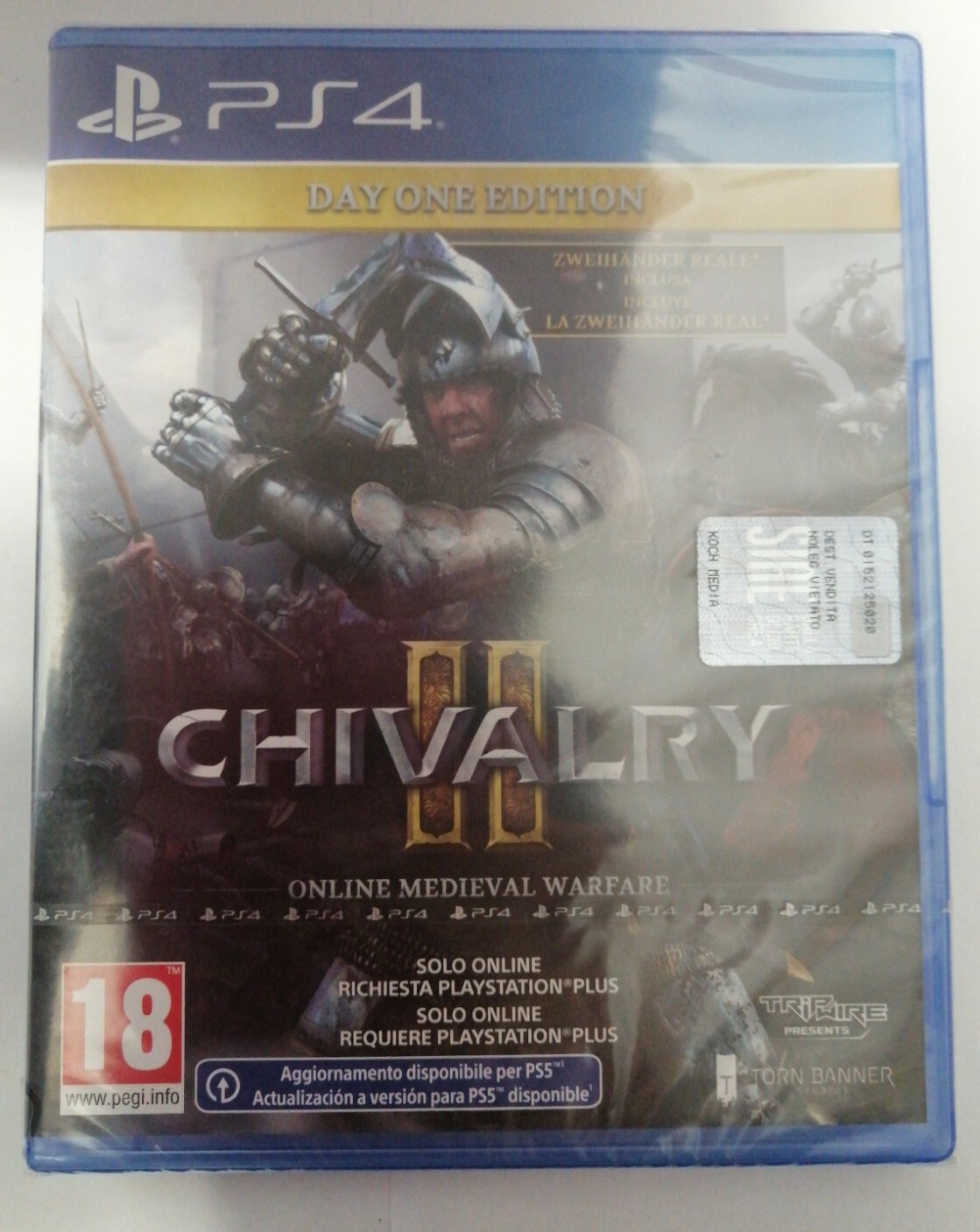 CHIVALRY II DAY ONE EDITION PS4 PAL ITA NUOVO SIGILLATO