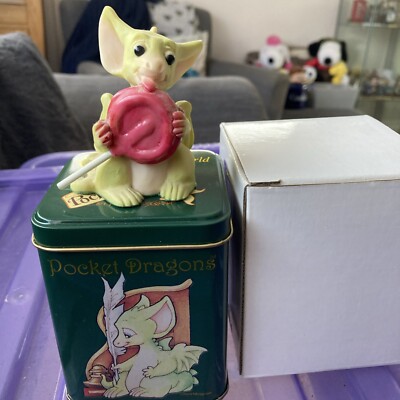 Superb Pocket Dragons Lollipop Dragon Figur komplett in Original Dose