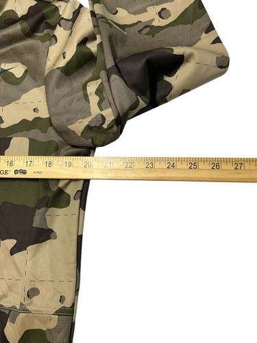 NIKE Uomo Thermafit Mimetico Pullover Pile Felpa con Cappuccio Verde Marrone Taglia S - Foto 8 di 10
