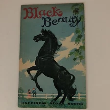 Black Beauty Happiness Story Book 1955 Paperback Retold  Illustrated  Ozni Brown
