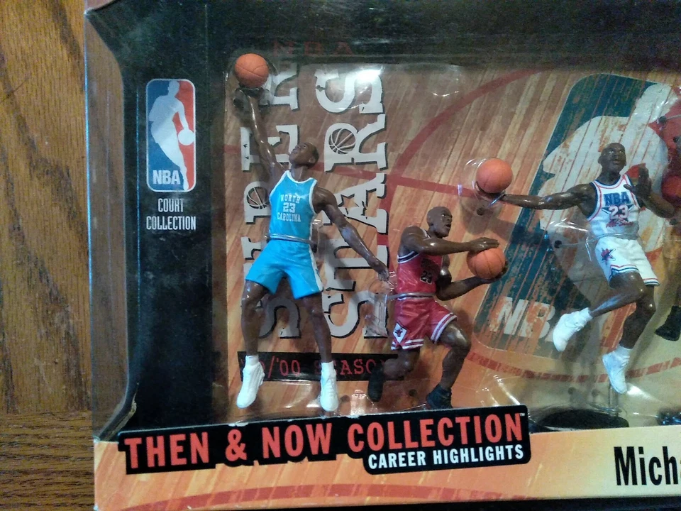 New Mattel Michael Jordan Then And Now Collection Figures 1999 NBA Chicago Bulls - Image 2 of 4