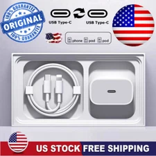 Original USB-C Fast Charger For iPhone 17 16 15 14 13 12 11 Pro Max Type C Cable