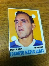 O-PEE-CHEE HOCKEY 1970-71 BOBBY BAUN CARD 223 TORONTO MAPLE LEAFS