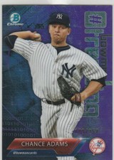 2018 Bowman Chrome Mega Box Chance Adams #trending Purple Refractor /250