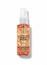 Bath & Body Works Peach Bellini 1oz Anti-Bacterial Hand Spray Travel Size
