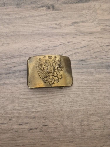 Imperial Russian Infantry Belt Buckle – WW1 Vintage Military Brass - Collectable